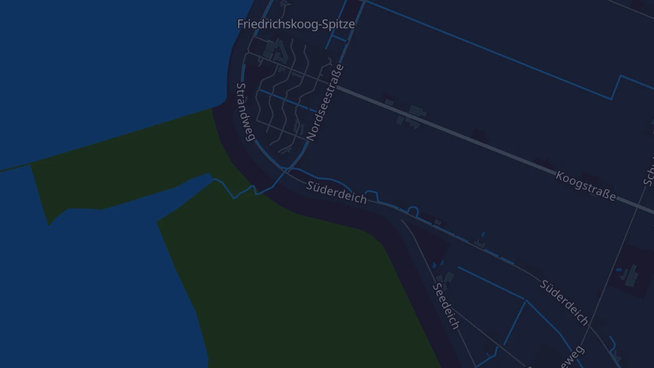 Karte von Friedrichskoog