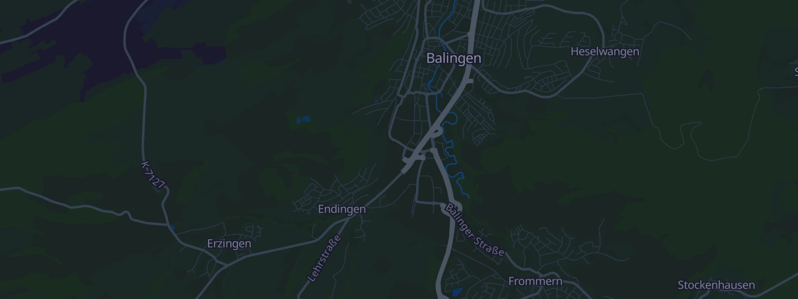 Karte von Balingen