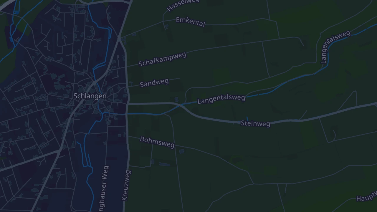 Karte von Schlangen