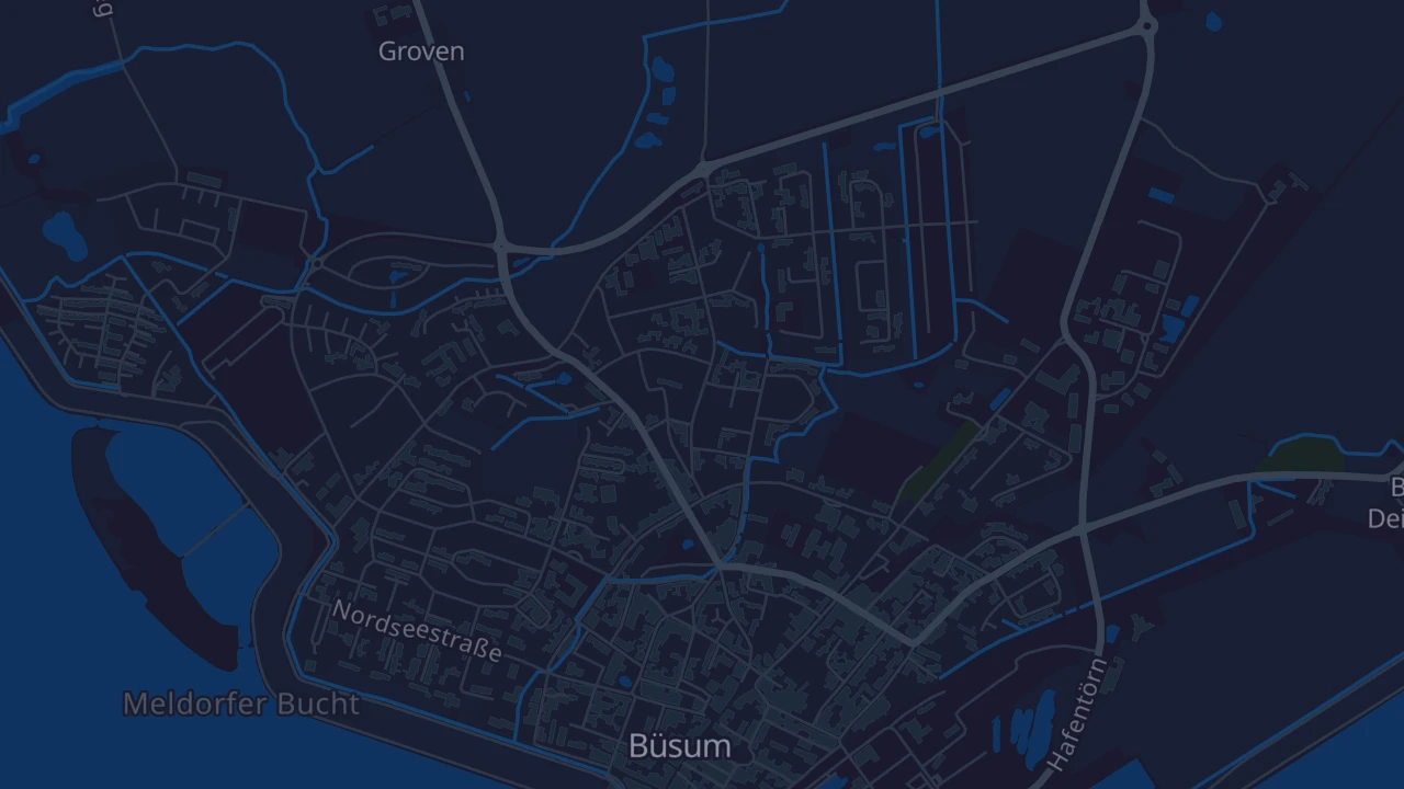 Karte von Büsum