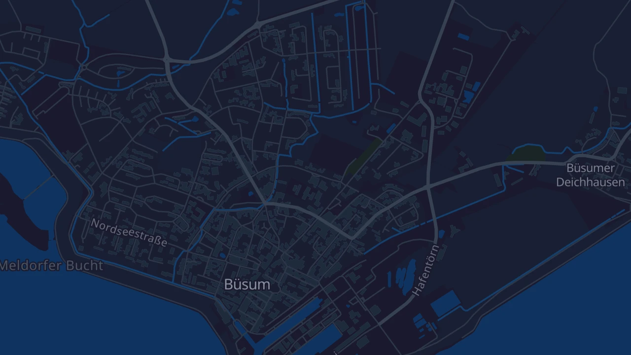 Karte von Büsum