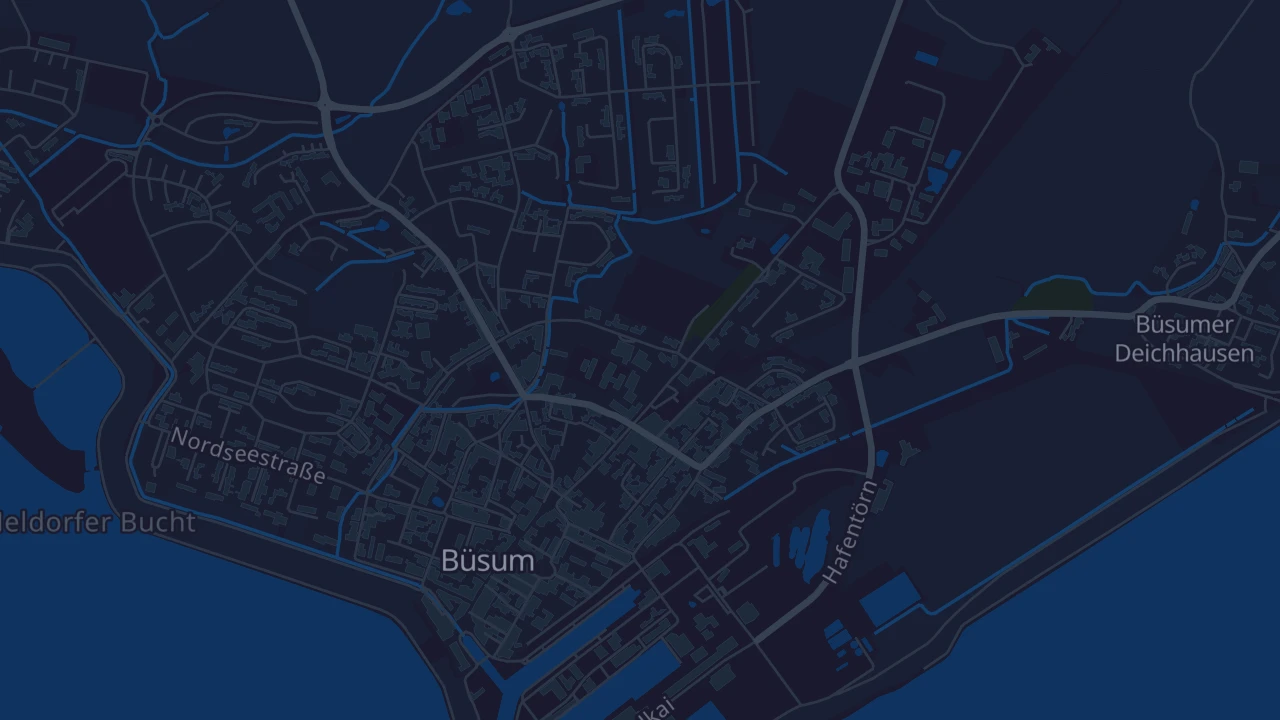 Karte von Büsum