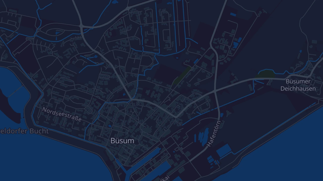 Karte von Büsum