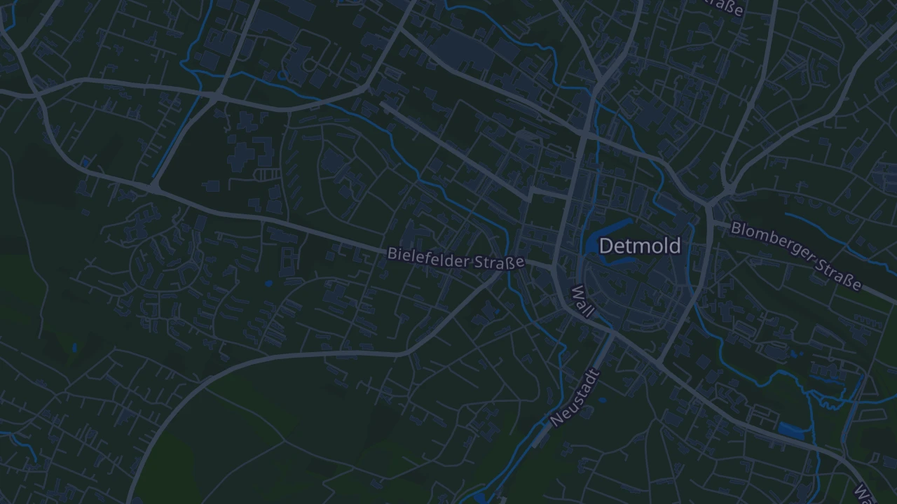 Karte von Detmold