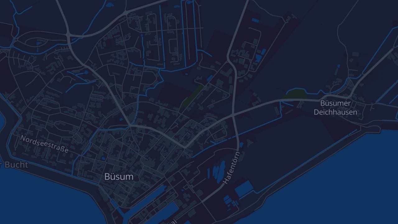 Karte von Büsum