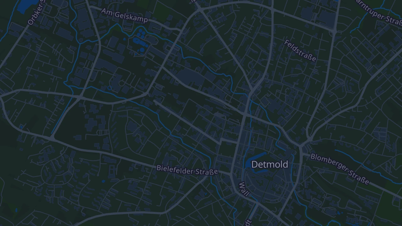 Karte von Detmold