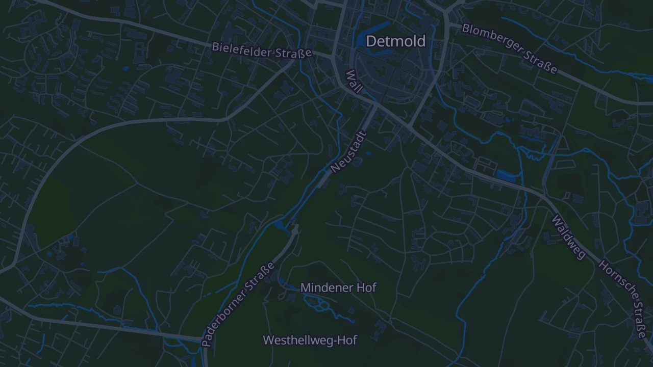 Karte von Detmold