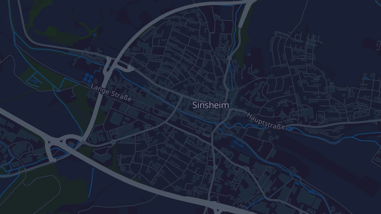 Karte von Sinsheim