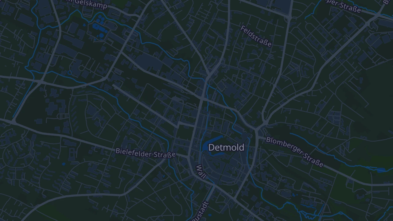 Karte von Detmold