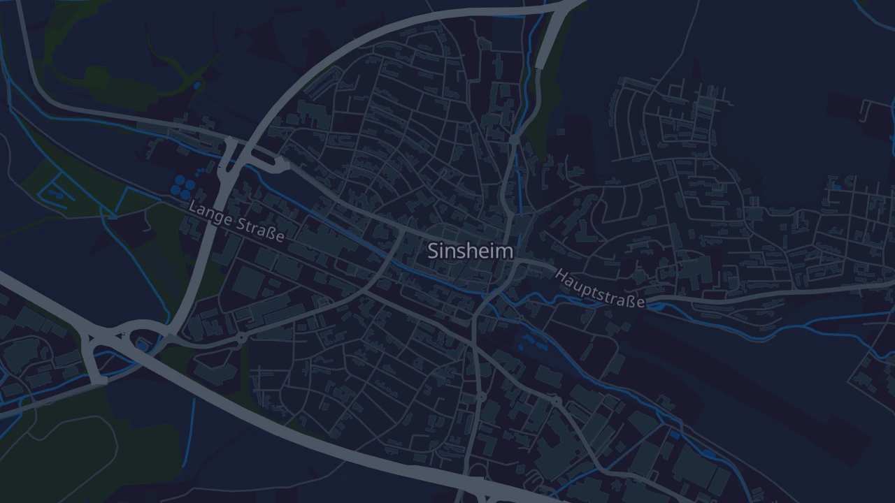 Karte von Sinsheim