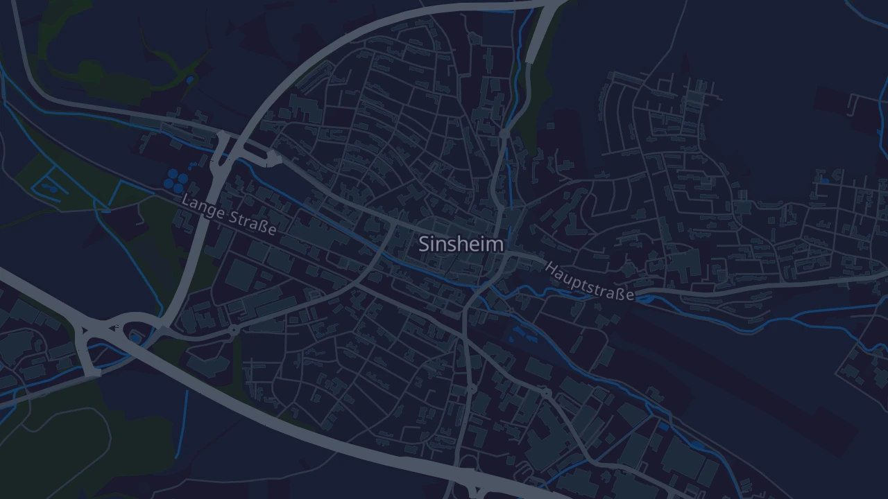 Karte von Sinsheim