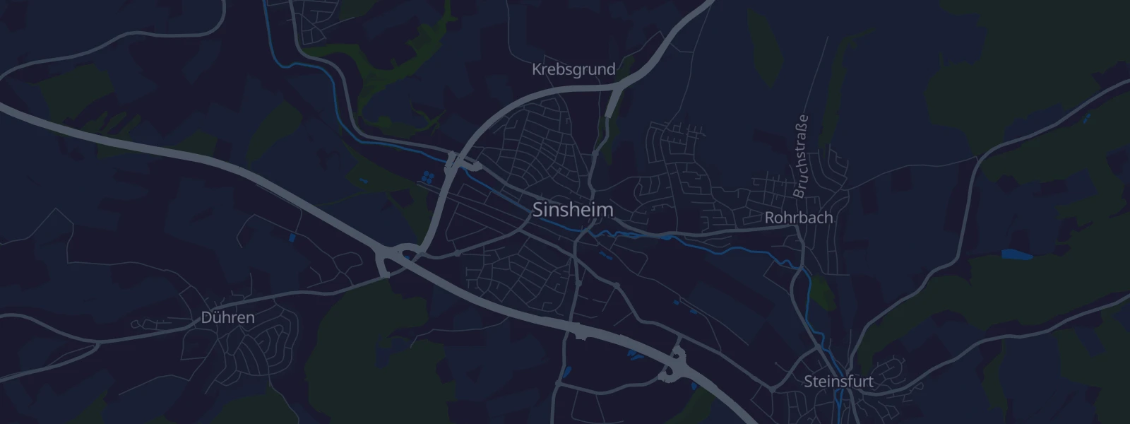 Karte von Sinsheim