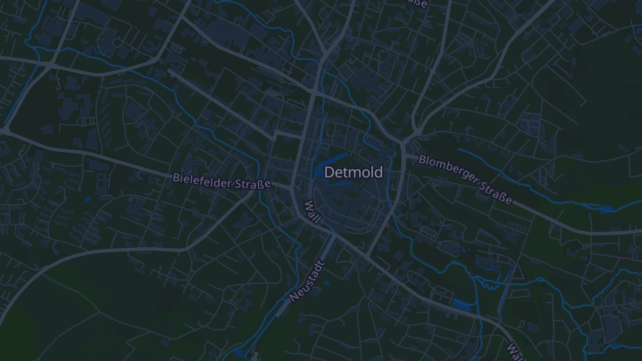 Karte von Detmold