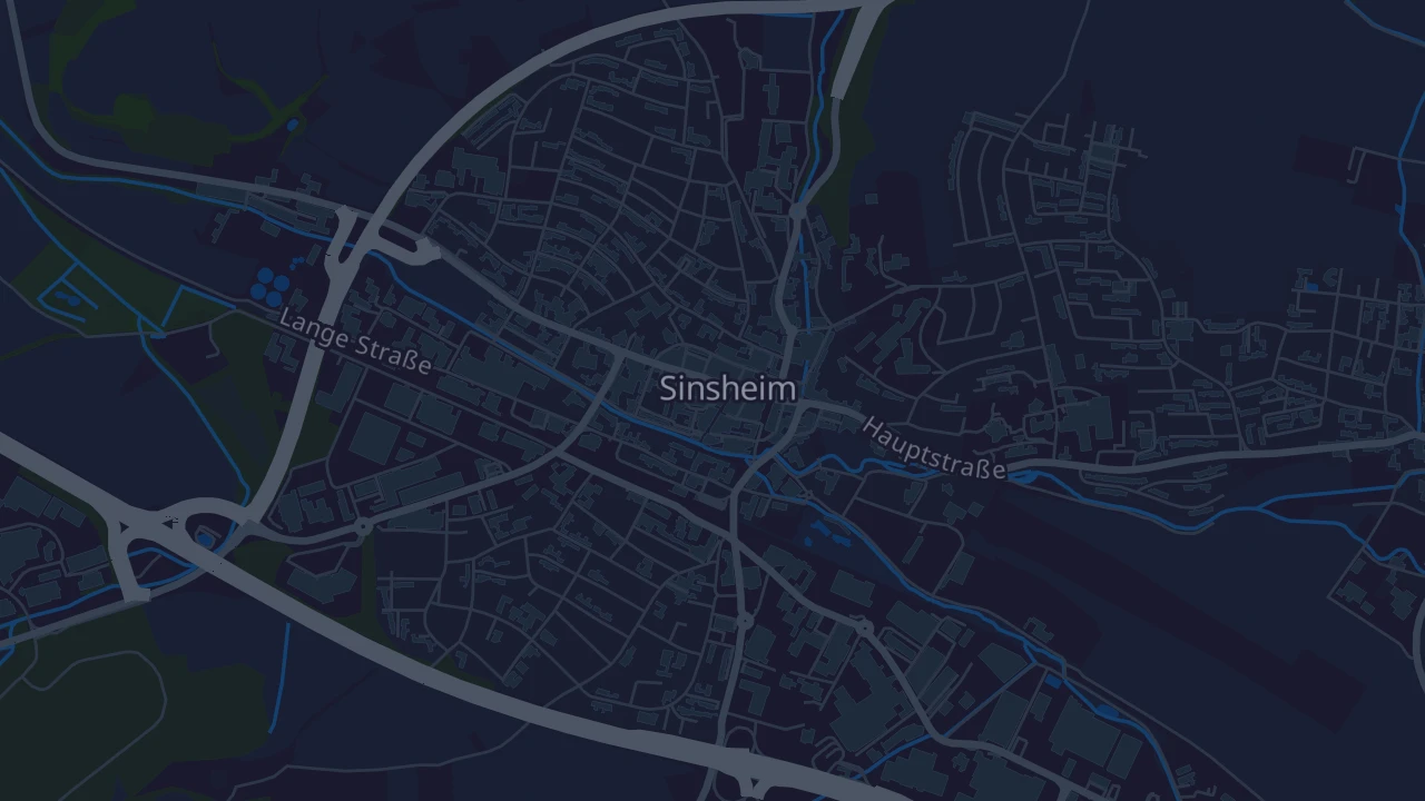 Karte von Sinsheim