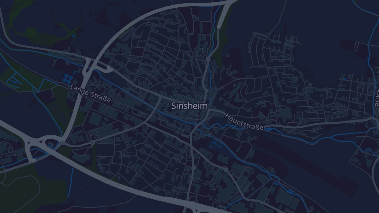 Karte von Sinsheim