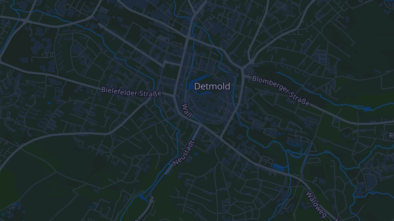 Karte von Detmold