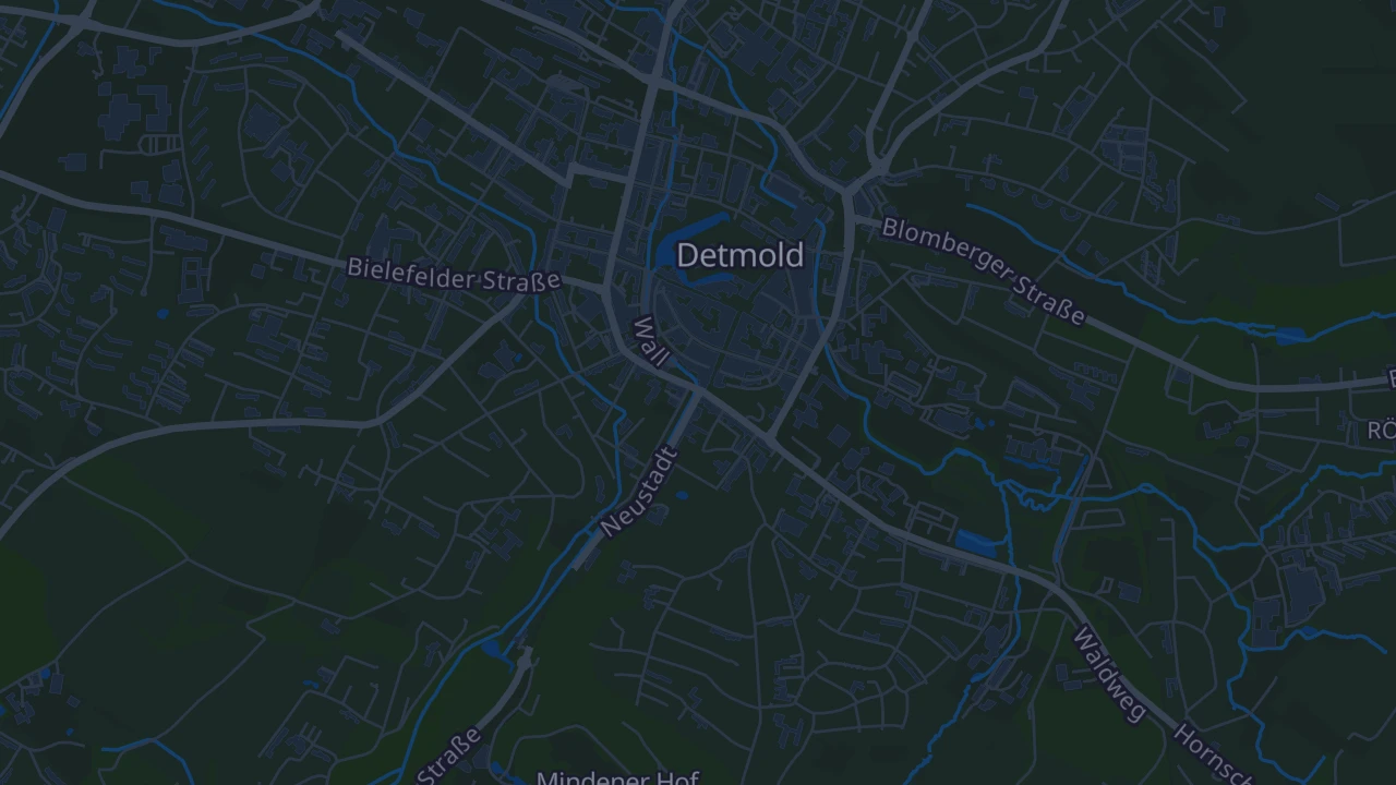 Karte von Detmold