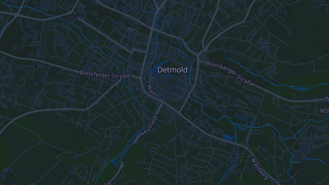 Karte von Detmold
