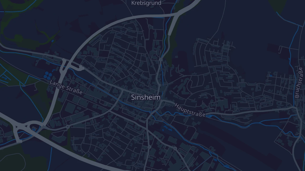 Karte von Sinsheim