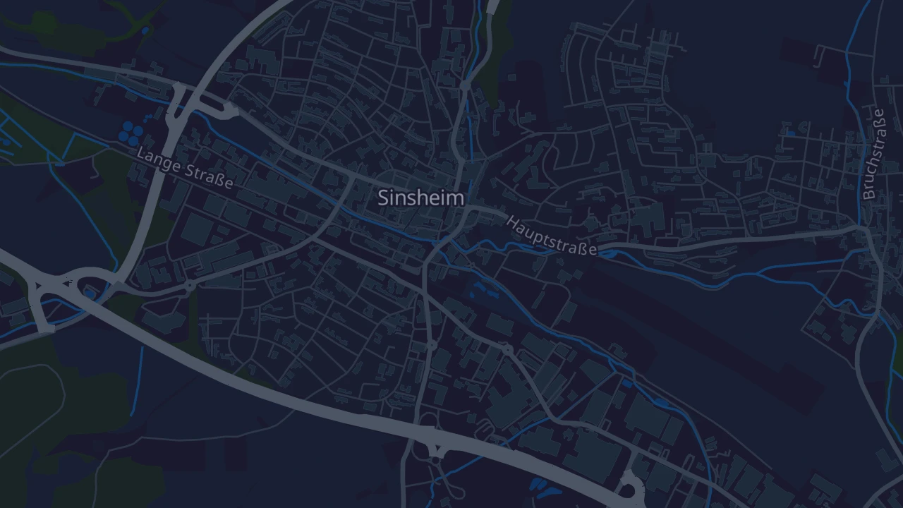 Karte von Sinsheim