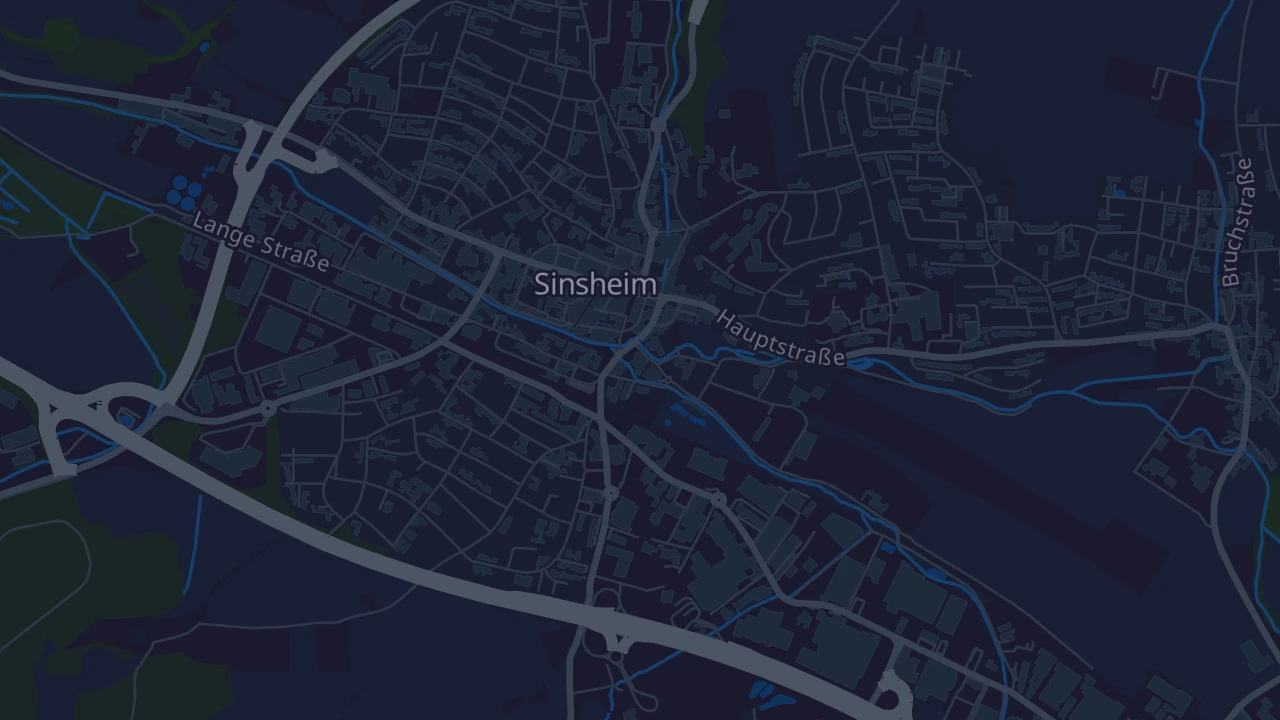 Karte von Sinsheim