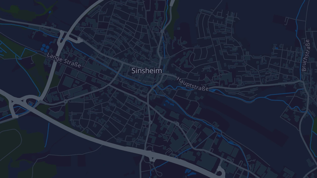 Karte von Sinsheim