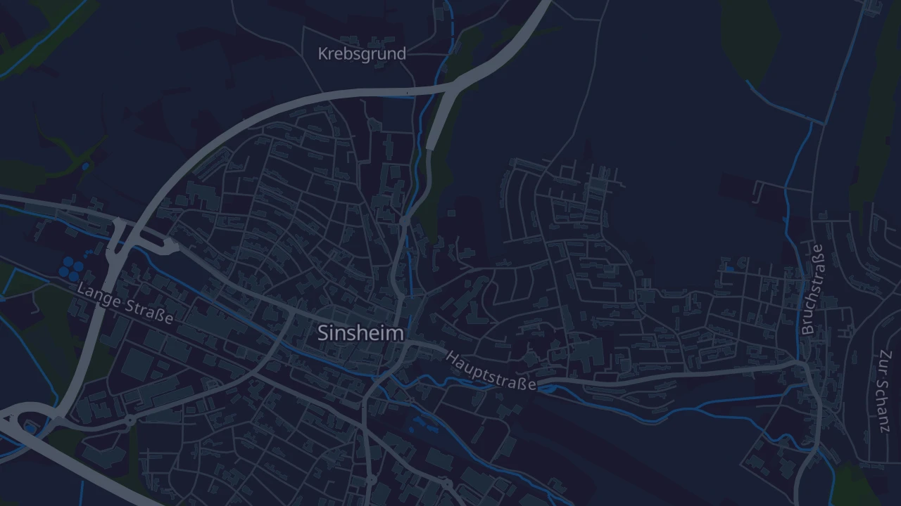 Karte von Sinsheim