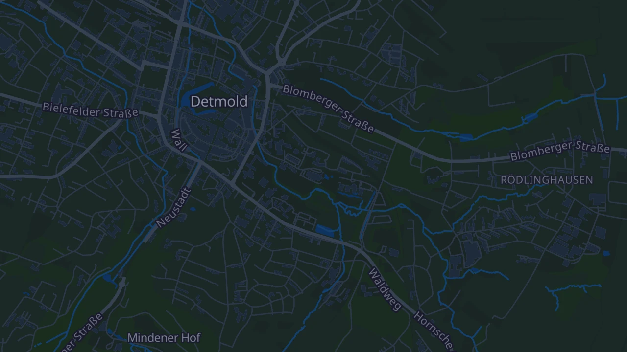 Karte von Detmold