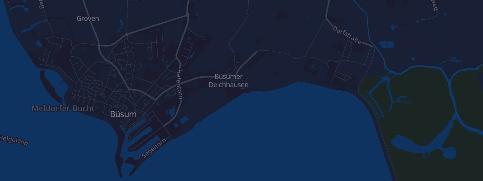 Karte von Büsumer Deichhausen