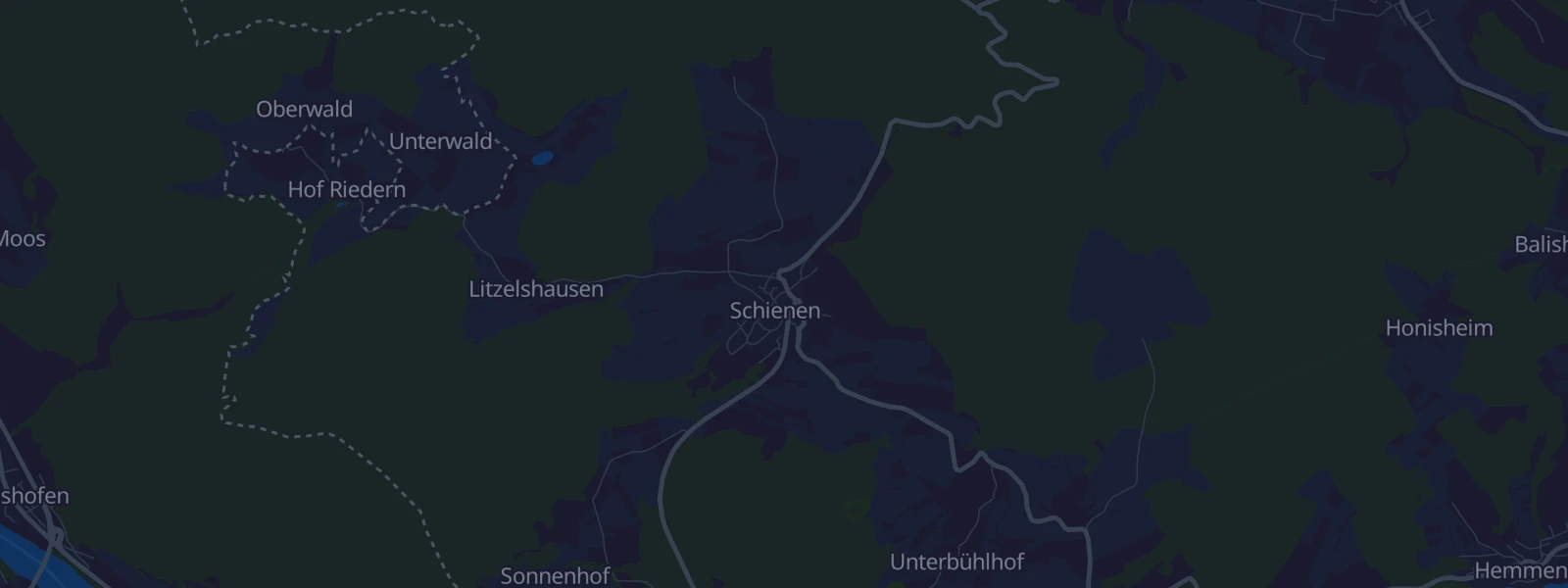 Karte von Schienen
