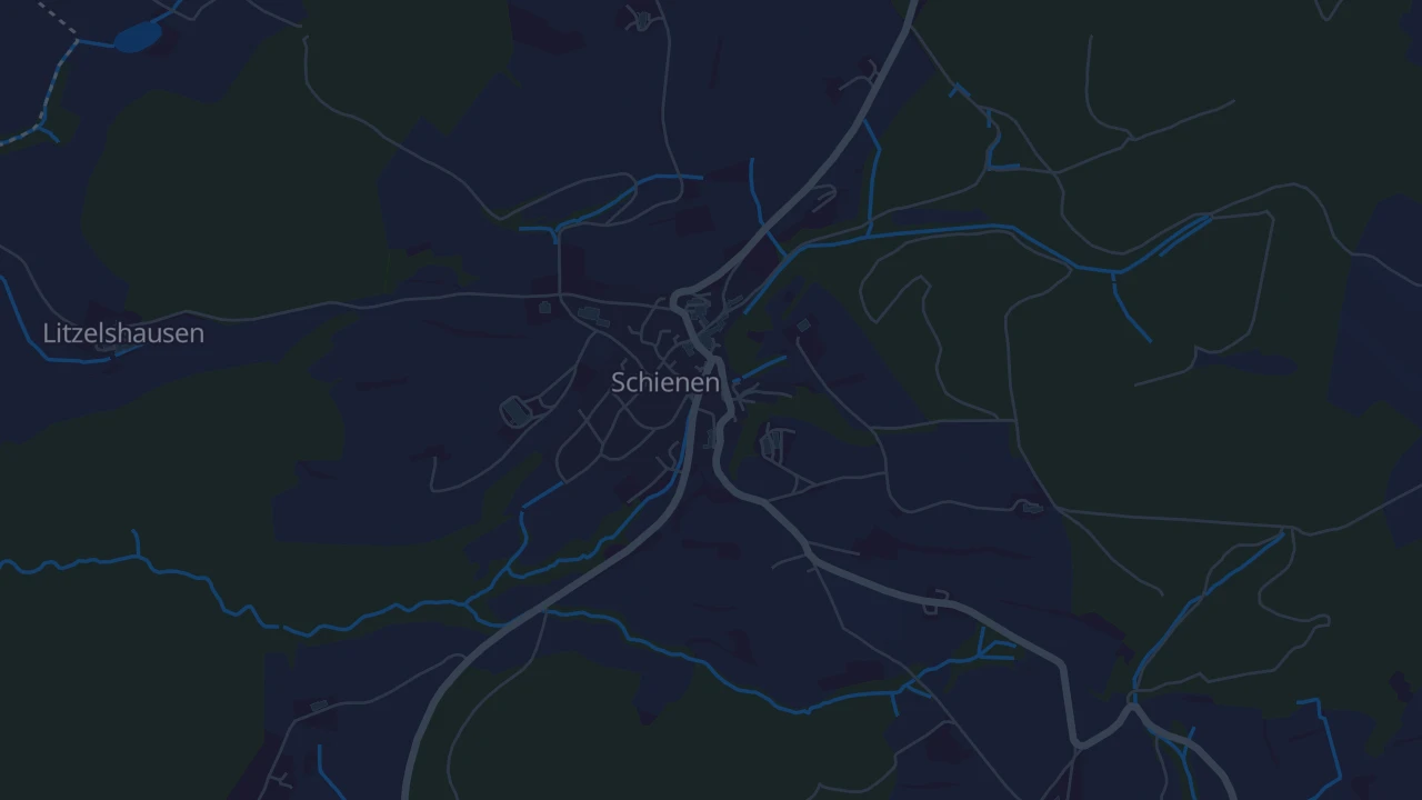 Karte von Schienen