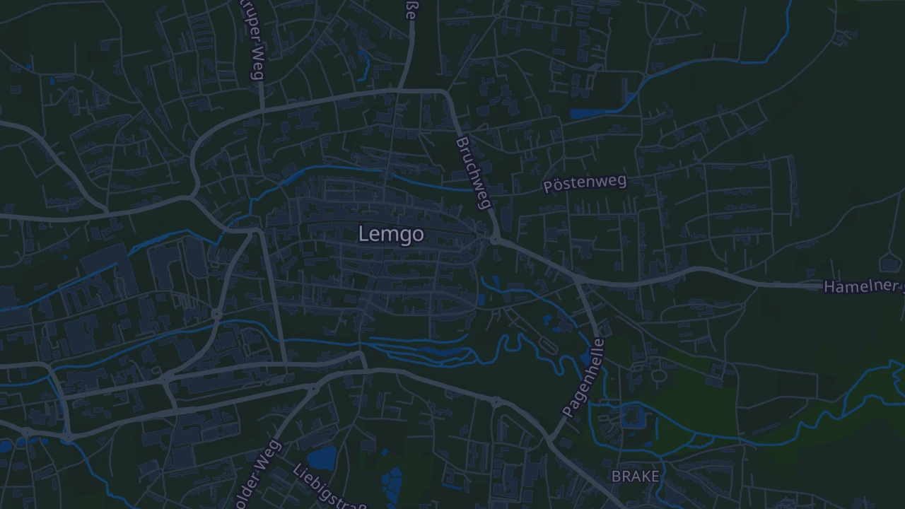 Karte von Lemgo