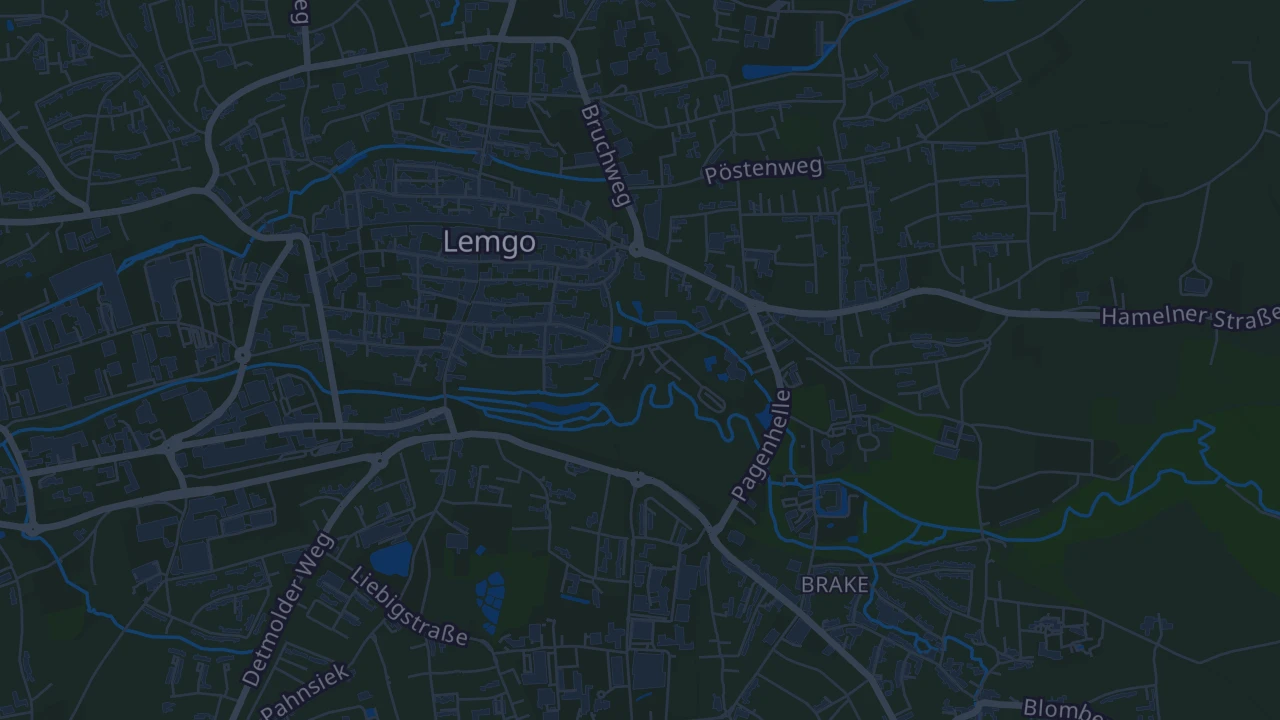 Karte von Lemgo