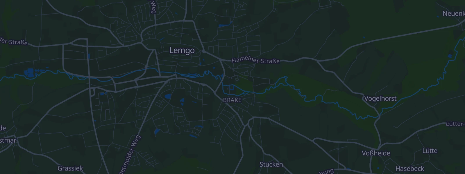 Karte von Lemgo