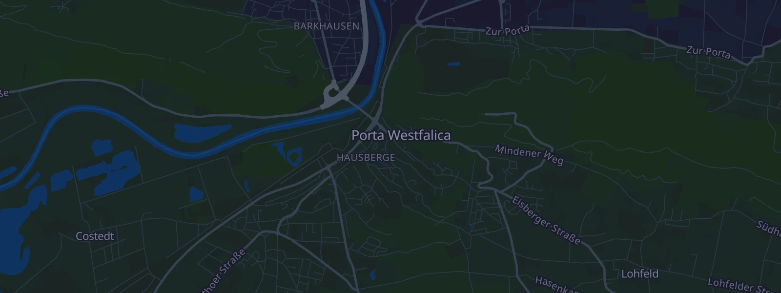 Karte von Porta Westfalica