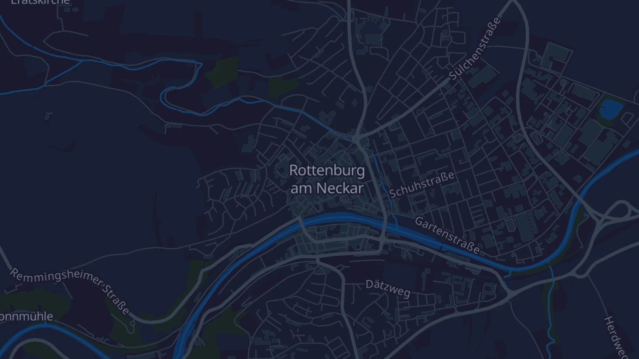 Karte von Rottenburg am Neckar