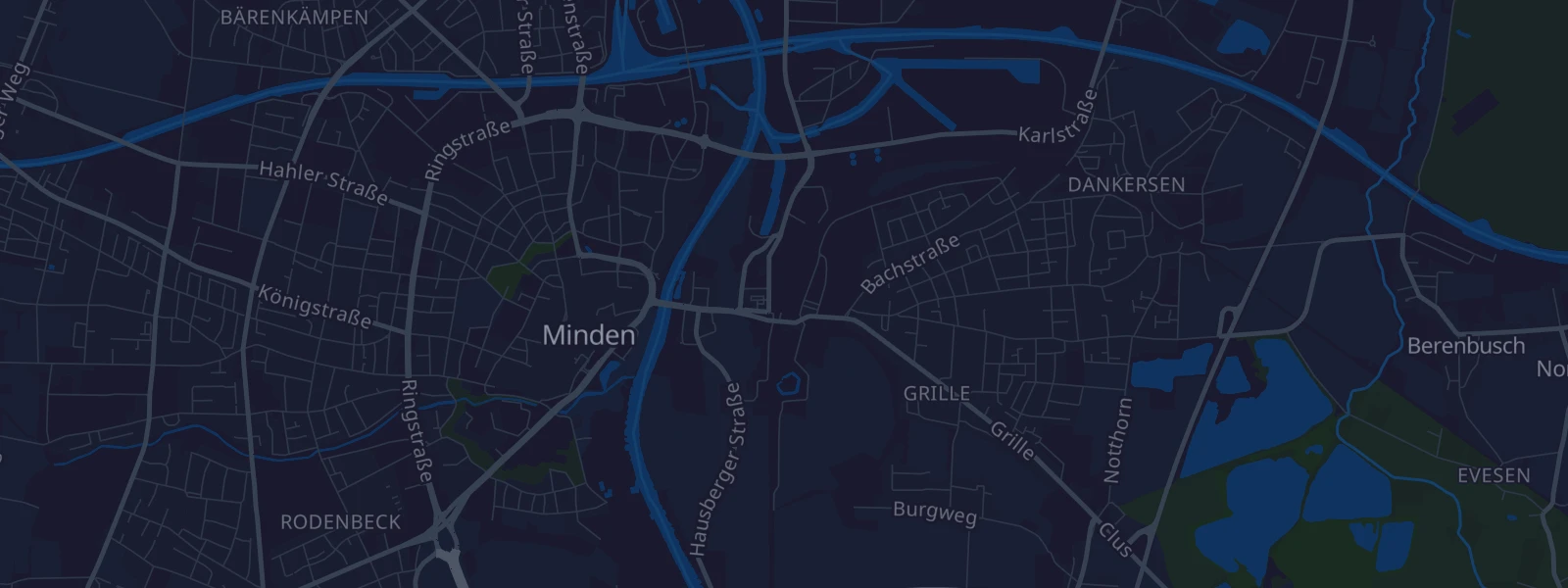 Karte von Minden Westf