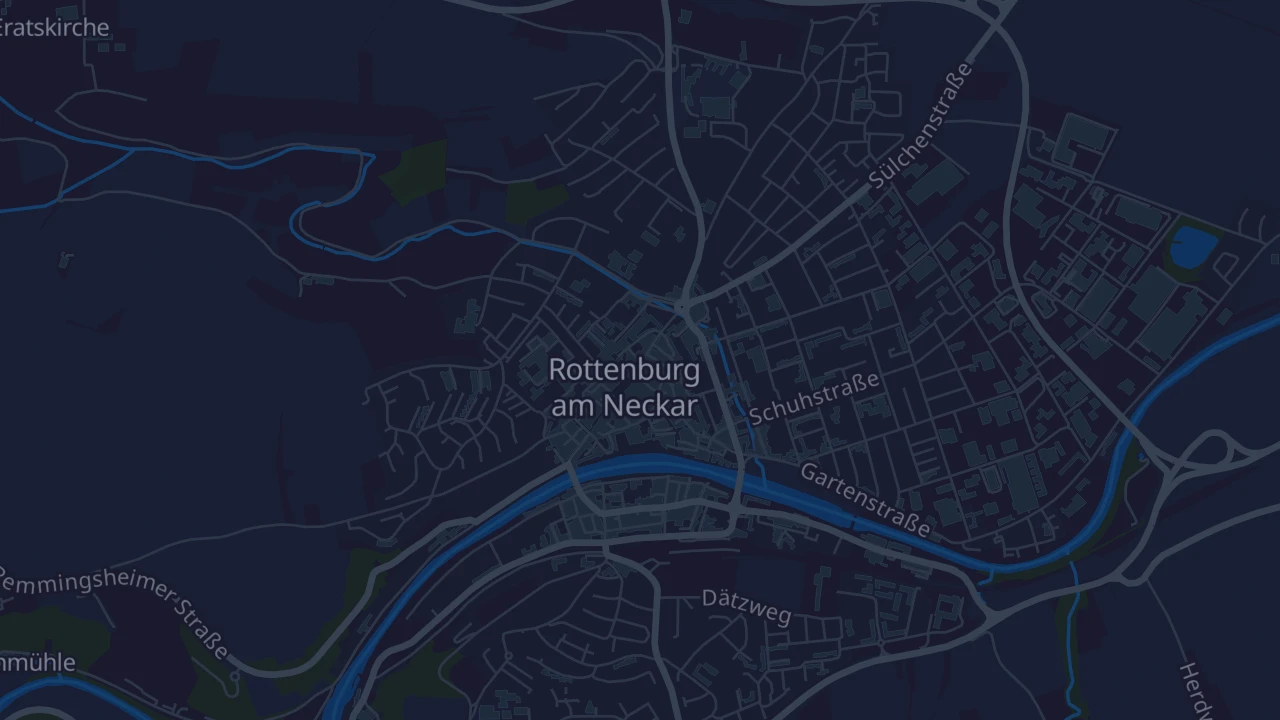 Karte von Rottenburg am Neckar