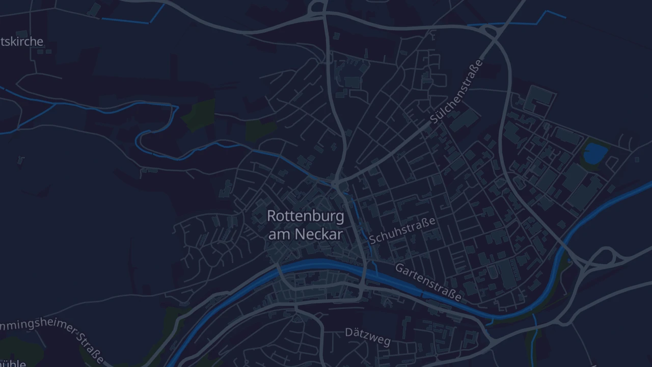 Karte von Rottenburg am Neckar