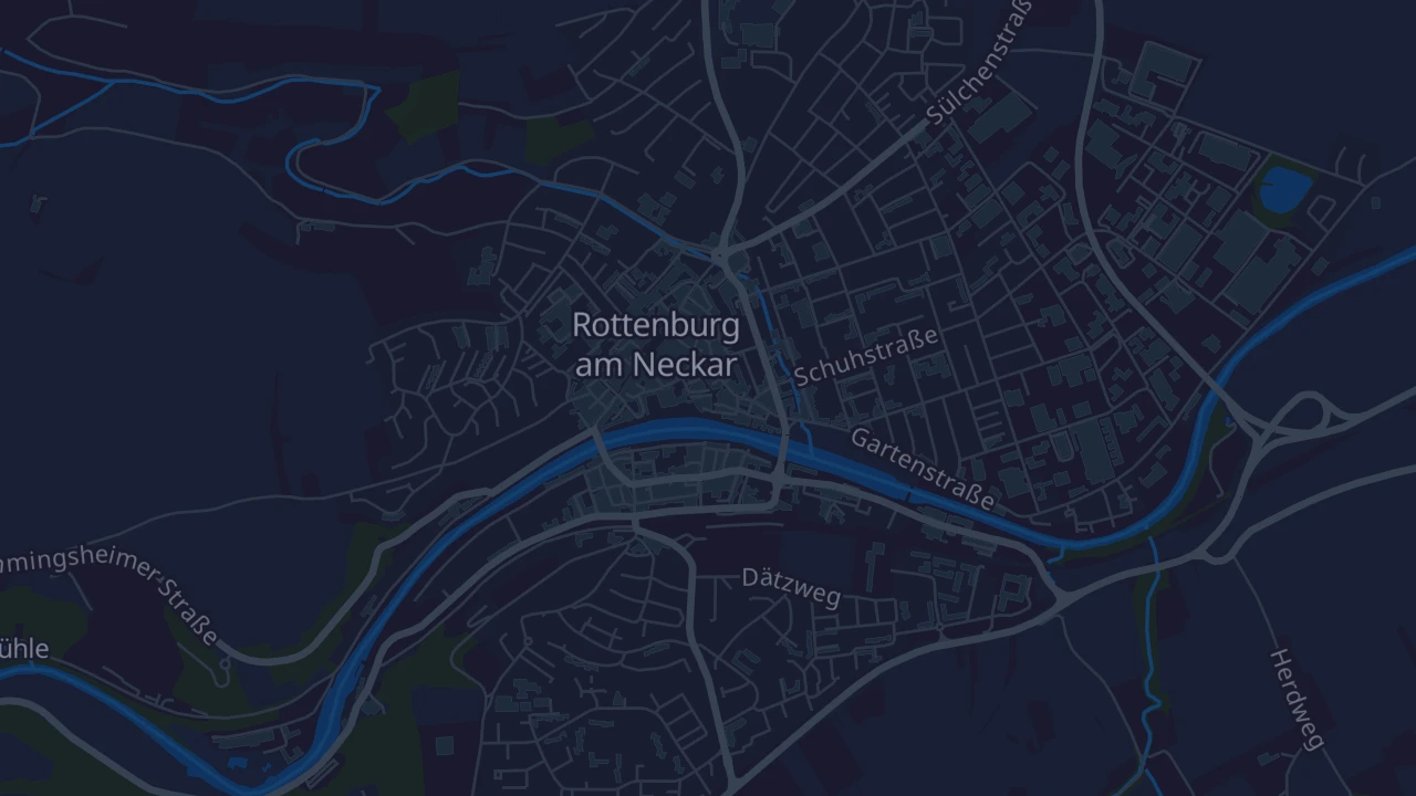 Karte von Rottenburg am Neckar