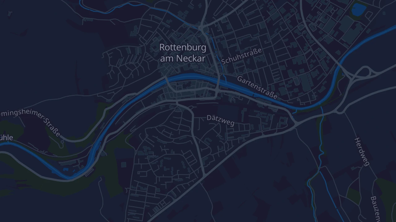 Karte von Rottenburg am Neckar