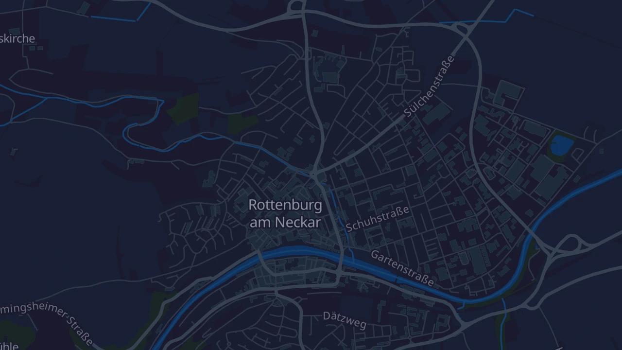 Karte von Rottenburg am Neckar