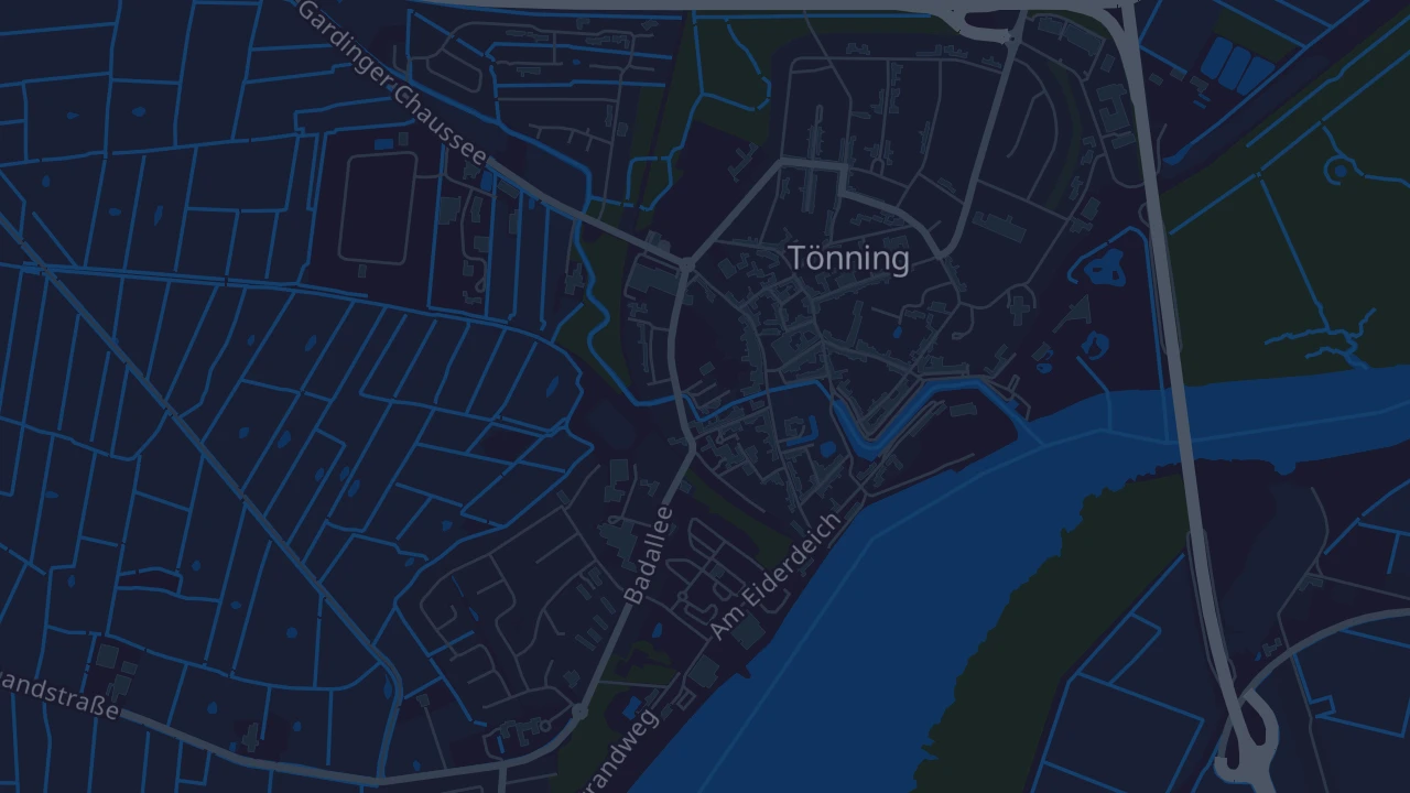Karte von Tönning