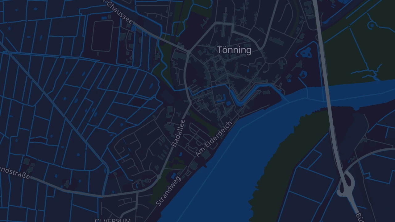 Karte von Tönning