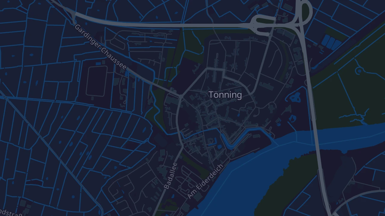 Karte von Tönning