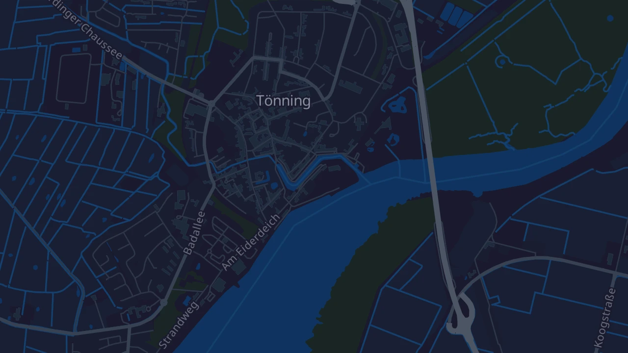 Karte von Tönning