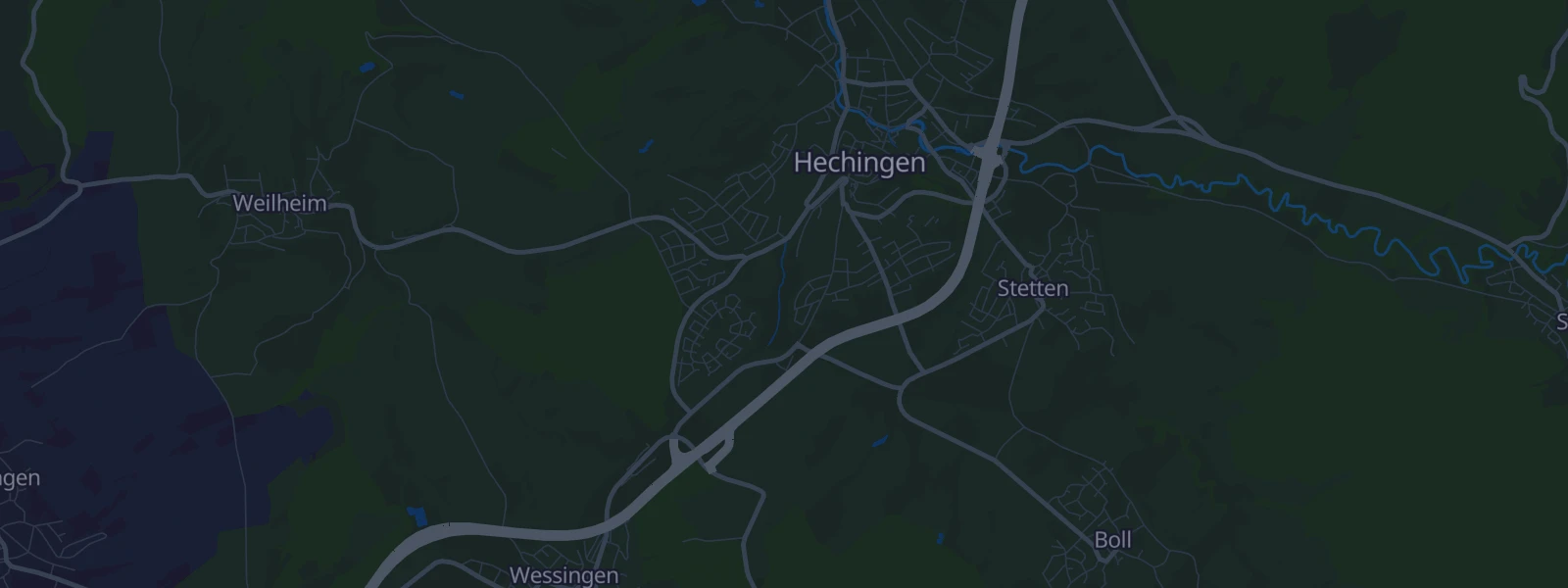Karte von Hechingen