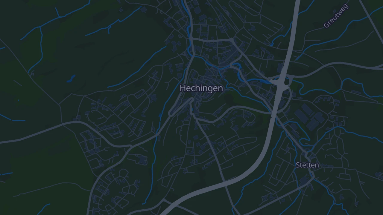 Karte von Hechingen