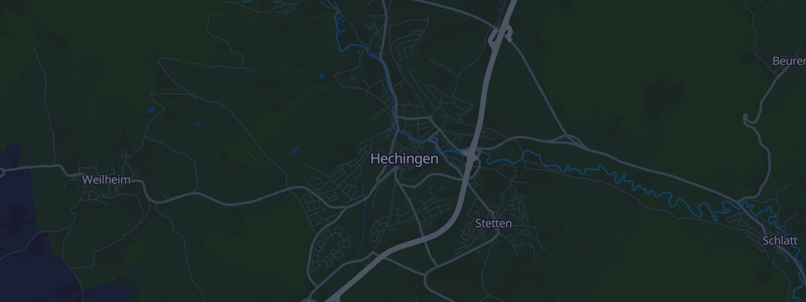 Karte von Hechingen