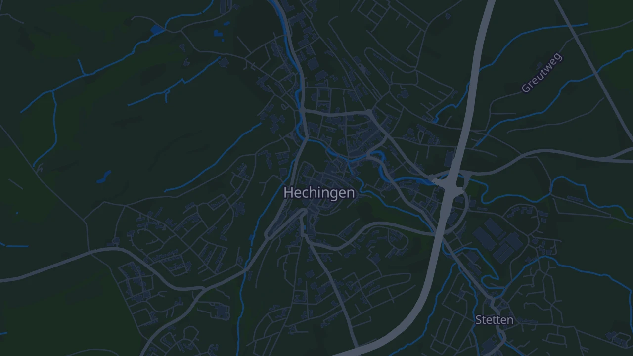 Karte von Hechingen